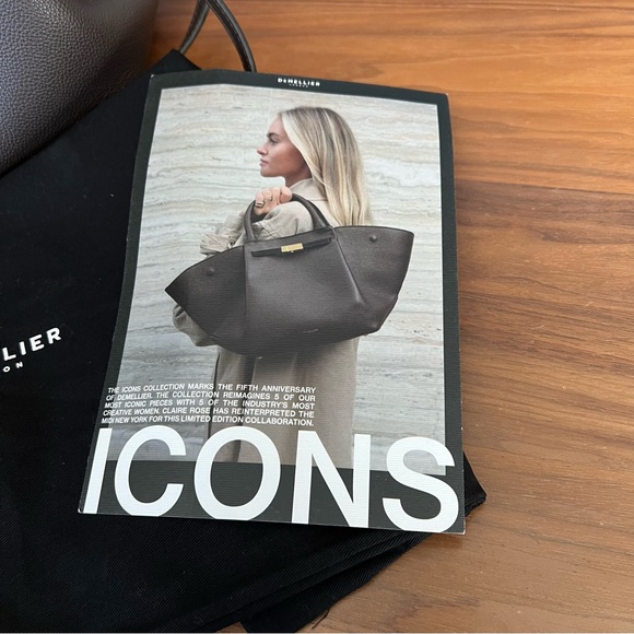 COPY - Demellier London x Claire Rose Icons LE Midi New York Bag Chocolate Leat… - Picture 15 of 16